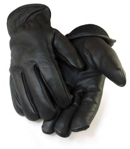 NORTH STAR Mens Full Grain Black Deerskin Lined with 100 gram 3M Lining 013B
