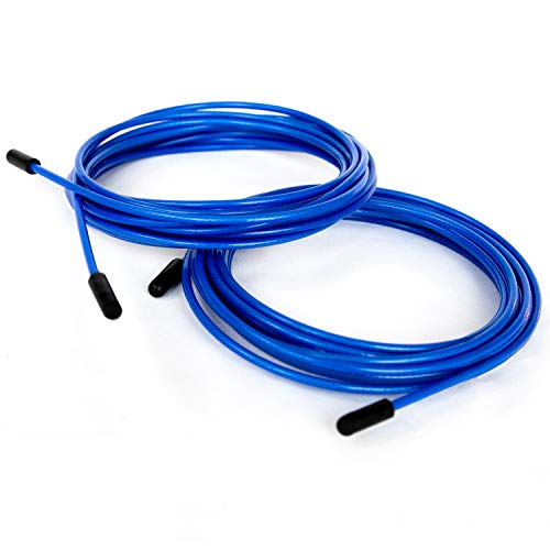 BRANK SPORTS® Pack of 2 Replacement Steel Ropes for all Jump Ropes | Length 12' | 2 Diameters and 7 Colors to Choose From...