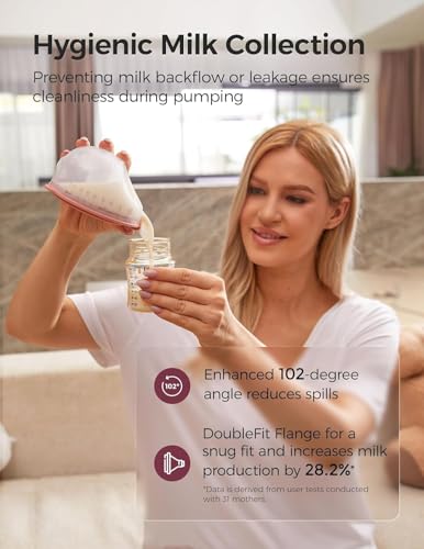 Momcozy Breast Pump V1 Pro Hospital-Grade, Hands-Free & Portable Wearable Pump, Upgraded Electric Pump with 3 Fine-Tuned R...