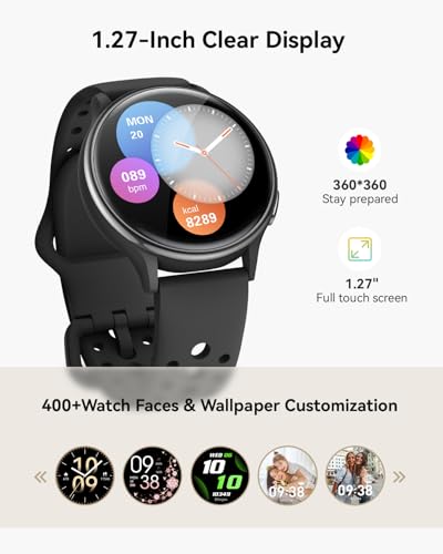 RUXINGX Smart Watches for Men Women:Android Phones & iPhone Compatible, Fitness Tracker Watches for Women Make/Answer Cal...