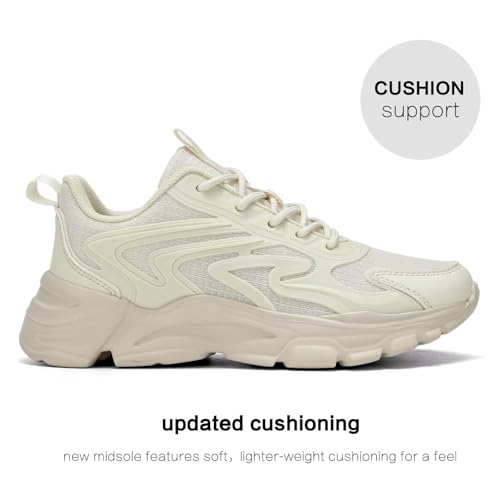 Womens Walking Shoes Casual Running Tennis Gym Sneakers Lightweight Breathable Mesh Workout Sports Soft Sole