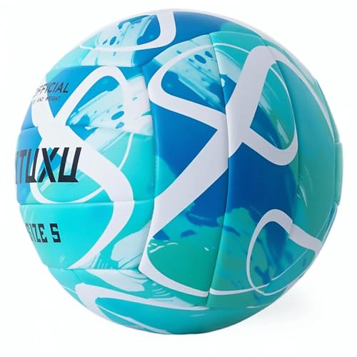 WITUXU Official Size 5 Volleyball, Soft Touch Waterproof PU Leather Cover & Reinforced Rubber Bladder - for Indoor, Outdoo...