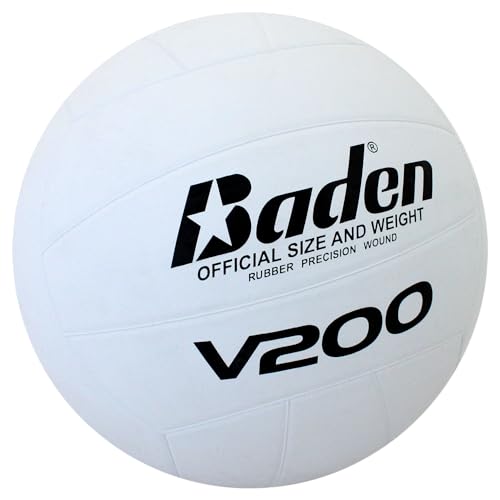 Baden V200 Rubber Volleyball | Durable All Purpose Volleyball | Perfect for Indoor and Outdoor Play | Suitable for All Age...