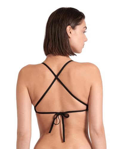 ARENA Women’s Team Solid Swim Top Tie Back Athletic Bikini Top Only Competitive Swimming Training Ladies Bathing Suit