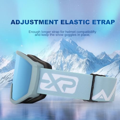 EXP VISION Ski/Snowboard Goggles, Anti-Fog Snow Goggles for Men & Women - Perfect for Skiing, Snowboarding & Winter Sports