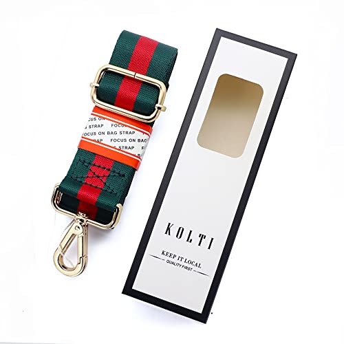 Kolti Purse Strap Replacement Crossbody Handbag Stripe Wide Adjustable