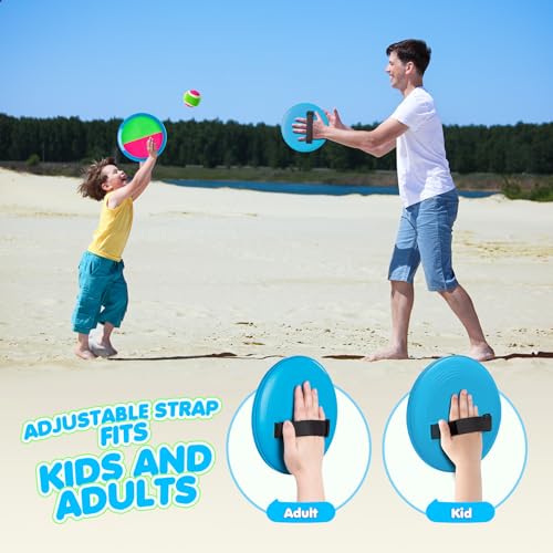 Toss and Catch Ball Set Upgraded - Kids Toys Beach Toys Baseball Games - Sturdy & Water-Resistant Great for Outdoor Pool Y...