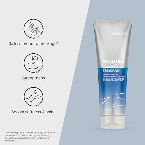 Joico Moisture Recovery Treatment Balm | For Thick, Coarse, Dry Hair | Replenish Moisture | Restore Smoothness & Elasticit...