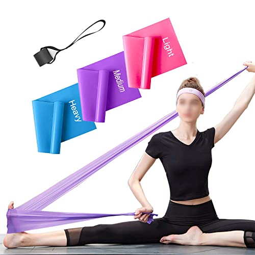 Resistance Bands Set, 3 Pack Professional Latex Elastic Bands for Home or Gym Upper & Lower Body Exercise, Physical Therap...