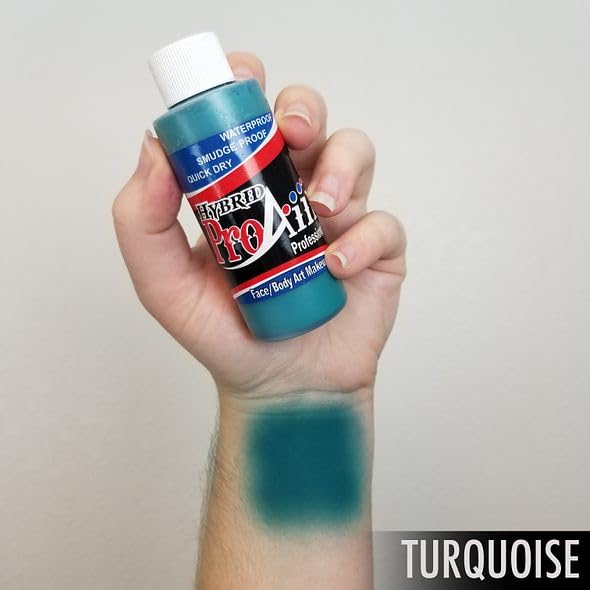 ProAiir Face and Body Painting Makeup - 2oz (60ml) Turquoise