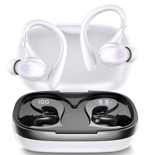 GJB Wireless Earbuds, 60H Playback Bluetooth 5.3 Headphones,Noise Cancelling Wireless Headphones with LED Battery Display,...