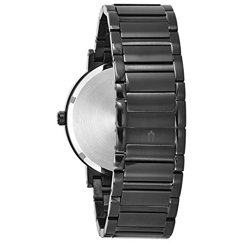 Bulova Men's 3-Hand Quartz Watch with Diamond Dial and Edge to Edge Crystal