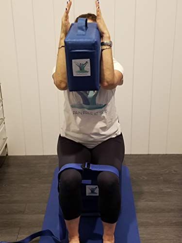 Pain Free At Sea-Posture Therapy Strap/Yoga Belt (BLUE)-Intended for Egoscue Execises, Yoga, Pilates-BEST NON SLIP BUCKLE