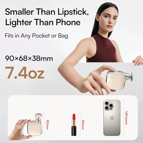 INIA PocketForce Mini Massage Gun - 75% Smaller, High-Power Percussion for Full Body Relief, Portable Deep Tissue Massager...