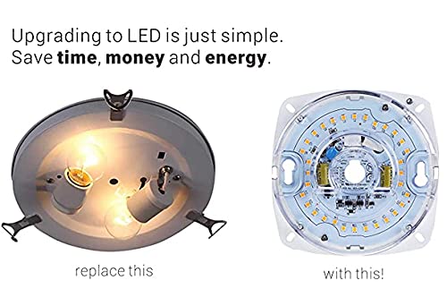 Legental Dimmable LED Light Engine, 40W, 5000K, 8.5in PCB Size, Alloy Steel Retrofit Kit for Ceiling Lights and Fans