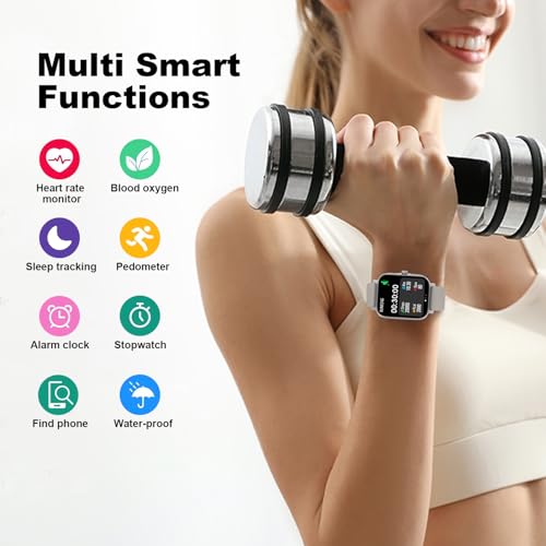 Choiknbo Smart Fitness Tracker Watch with Heart Rate Monitor, Activity Tracker with Pedometer, Sleep Monitor, Calories & S...