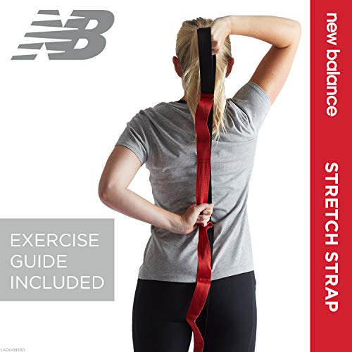 New Balance Stretching Strap with Loops for Flexibility - Stretch Bands for Yoga & Physical Therapy - Exercise & Workout S...