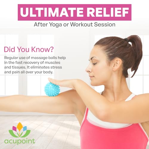 Acupoint Massage Ball Therapy Set for Muscle Knots and Post-Workout - Physical Therapy Balls, Trigger Point & Yoga Therap...