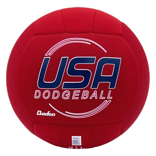 Baden | 7.5 inch Cloth Dodgeball | Official Ball of USA Dodgeball | Durable Knit Fabric Cover, Foam Backing, & Wound Bladd...