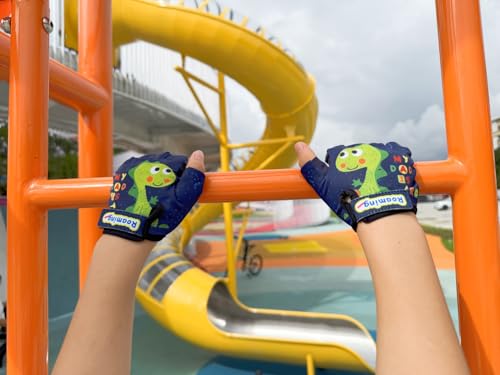 Boyiexin Kids Half Long Finger Climbing Gloves for Age 1-10 Boys Girls Gymnastics Monkey Bars, Good Grip Control Gloves fo...