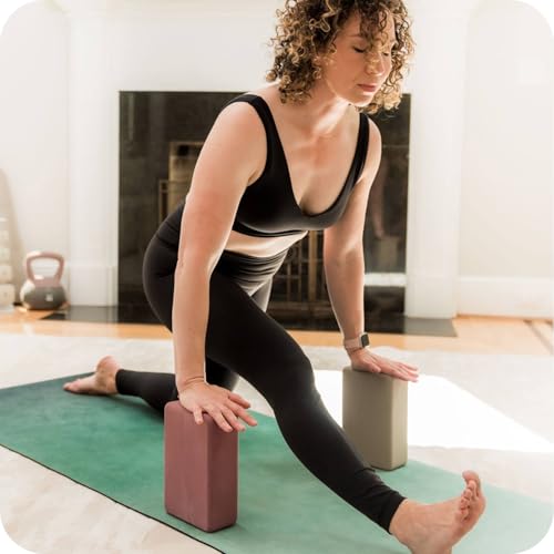 WeGym Yoga Mat, 4mm Cushioned Exercise Mat for Yoga, Pilates, Home Workouts - Anti Slip Polyurethane Suede Yoga Mat with C...