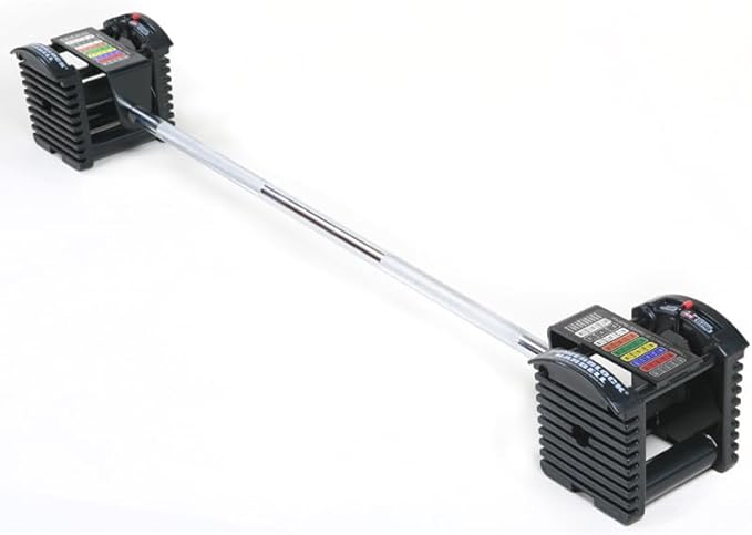 PowerBlock Pro Series Straight Bar – Compatible with PowerBlock Pro Series Adjustable Dumbbells, Weightlifting, Curling Ba...