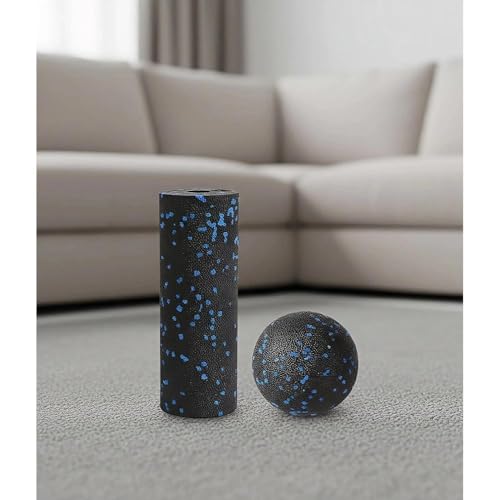 Mrxxjz Mini Foam Roller and Massage Ball Set, 6-Inch Small Foam Roller & 3.2-Inch Ball for Travel, Back, Legs, and Muscle ...