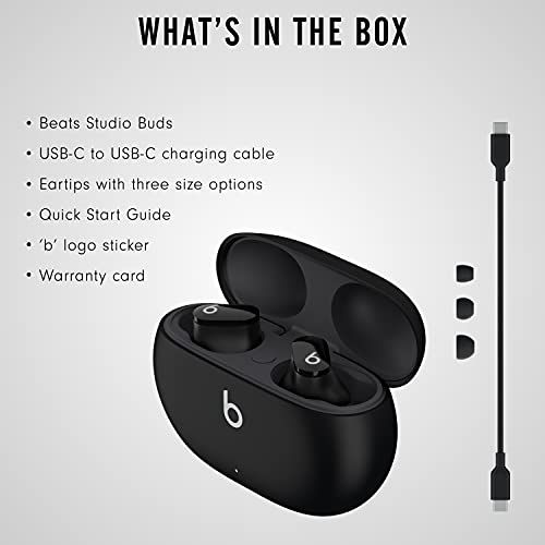 Beats Studio Buds - True Wireless Noise Cancelling Earbuds - Compatible with Apple & Android, Built-in Microphone, IPX4 Ra...