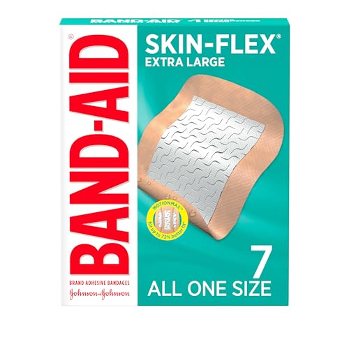 BAND-AID Brand Skin-Flex Adhesive Bandages for First Aid and Wound Care of Minor Cuts and Scrapes & Burns, Flexible Steril...