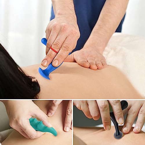 hautllaif Manual Trigger Point Massage Tool and Thumb Saver for Full Body Deep Tissue Massage, Set Include 1 Green Thumb P...