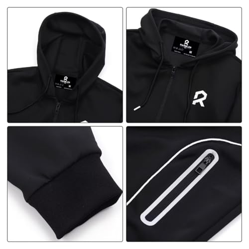 R RAMBLER 1985 Men's Tracksuit Active fashion Hoodie outifts zip sweatsuit set jogger sportswear