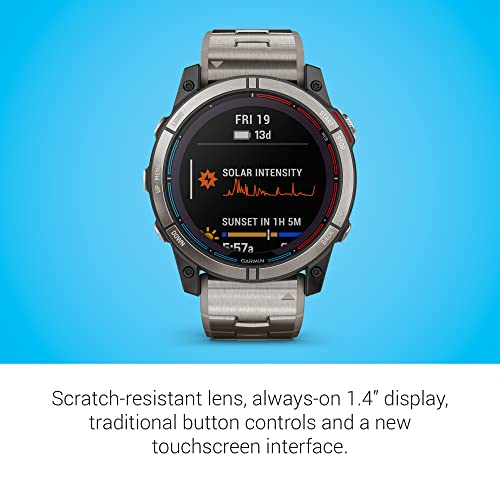 Garmin quatix® 7X Solar Edition, Marine GPS Smartwatch, Solar Charging Capabilities, Durable Watch with Flashlight, Tide C...