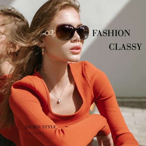 Sunier Sunglasses Womens Polarized Trendy Oversized Sun Glasses Fashion Ladies Shades 100% UV400 Protection S85