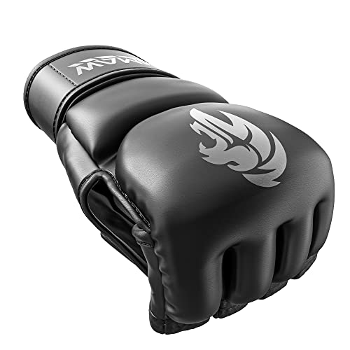 WAMM Sports MMA Gloves - for Men & Women - MAXForce EVE Anti-Injury Shock Absorb Boxing Gloves Kickboxing Gloves - Half Fi...