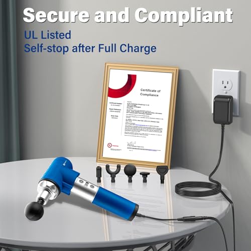 Massage Gun Charger Replacement Fit for VYBE Pro Handheld Percussion Massager Gun 24V, Power Cord AC Adapter for Vybe Pro ...