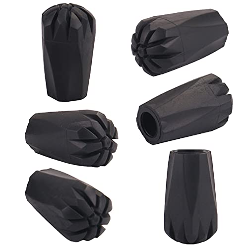 Diooid Trekking Pole Accessories Extra Thick and Wear Resisting Rubber Tips Snow Support Mud Support for Hiking Poles for ...