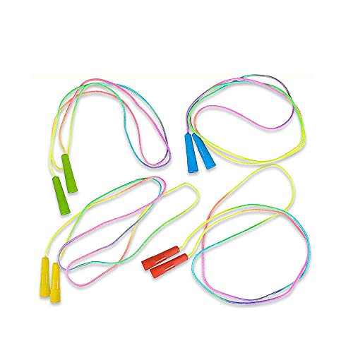 Forsun 16 Pack 7.5ft Rainbow Jump Rope Set| Vibrant Jumping Ropes| Durable Nylon Skipping Ropes |Great Birthday Party Favo...