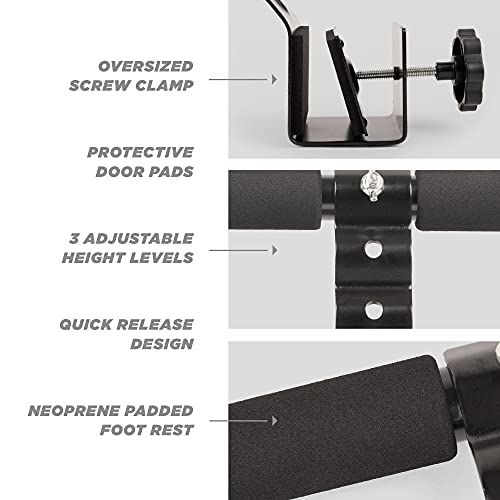 Phoenix Fitness RY848 Unisex Door Sit-Up Bar - Doorway Sports Crunch Bar for Abdominal Exercises Adjustable Levels and Pad...