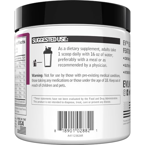 Evlution Ultimate Electrolytes Powder Hydration Drink - Quick Replenishing Hydration Powder Drink Mix with 8 Key Electroly...