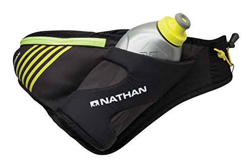 Nathan Peak Running Hydration Waist Pack Belt w/ Speed Draw Flask Water Bottle, 18oz/535 ml Push/Pull Race Cap, Expandable...