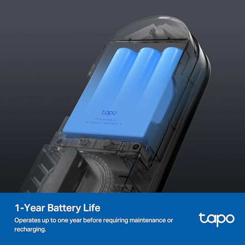 TP-Link Tapo Smart Door Lock, Deadbolt | Keyless Entry, Fingerprint Recognition, Touchscreen Keypad & in-App Monitoring wi...