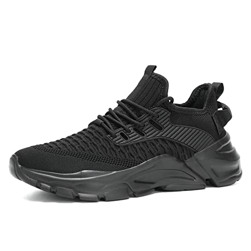 Srenket Men's Running Shoes, Non Slip, Breathable, Lightweight Fashion Sneakers, Slip Resistant Athletic Sports Walking Gy...