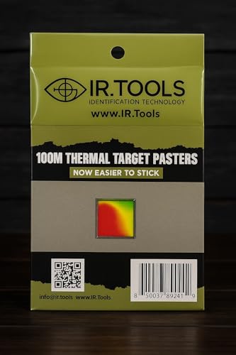IR.Tools Thermal Targets, Thermal Target for Zeroing in of Thermal Scope, 100 Meter Range, 10 Pack, Range Target
