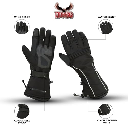 Hugger Winter Gloves for Men Women Waterproof Insulated Thermal Ski Snow Gloves with Touchscreen, Warm Cold Weather Gloves...