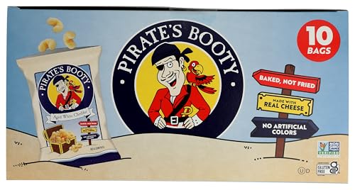 PIRATE BRANDS Aged White Cheddar Rice & Corn Puffs 10pk, 5 OZ