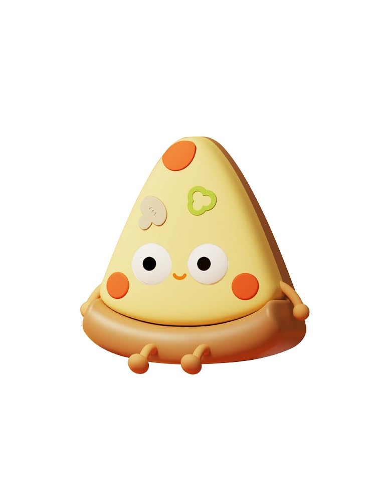 QANYI Pizza Lamp - Personalized Yellow Nightlight for Kids & mature-themeds, Funny Food Decor Light for Kitchen, Restaurant, Party, 12in Size