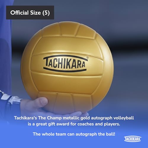 Tachikara Metallic Gold Autograph Volleyball