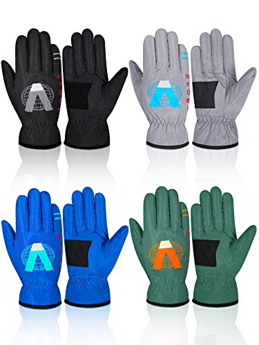 Hicarer 4 Pairs Winter Gloves for Kids Waterproof Snow Ski Gloves Girls Boys Warm Unisex Youth Clothes for Cold Weather