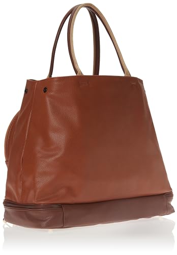 SamLouise Leather Women Large Sports Handbag Tennis Racket Shoulder Bag Tennis Tote Bag with Front Pocket for Tennis Racket