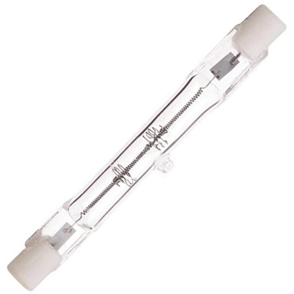 Satco S3426 T3 R7S Base Light Bulb, 250W, 120V, Clear Glass